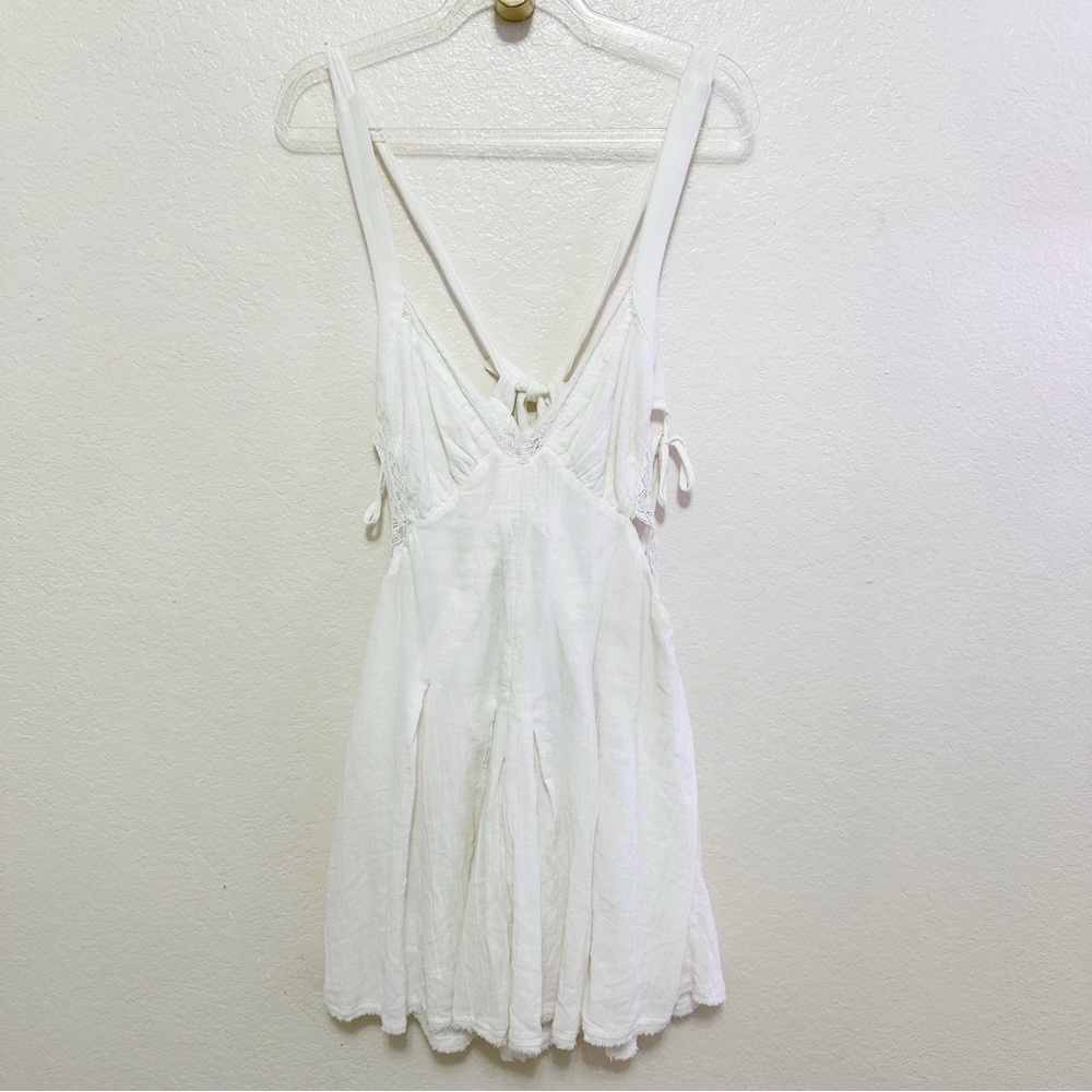 New free people Vivi Lace Trim Minidress size L - Picture 5 of 14
